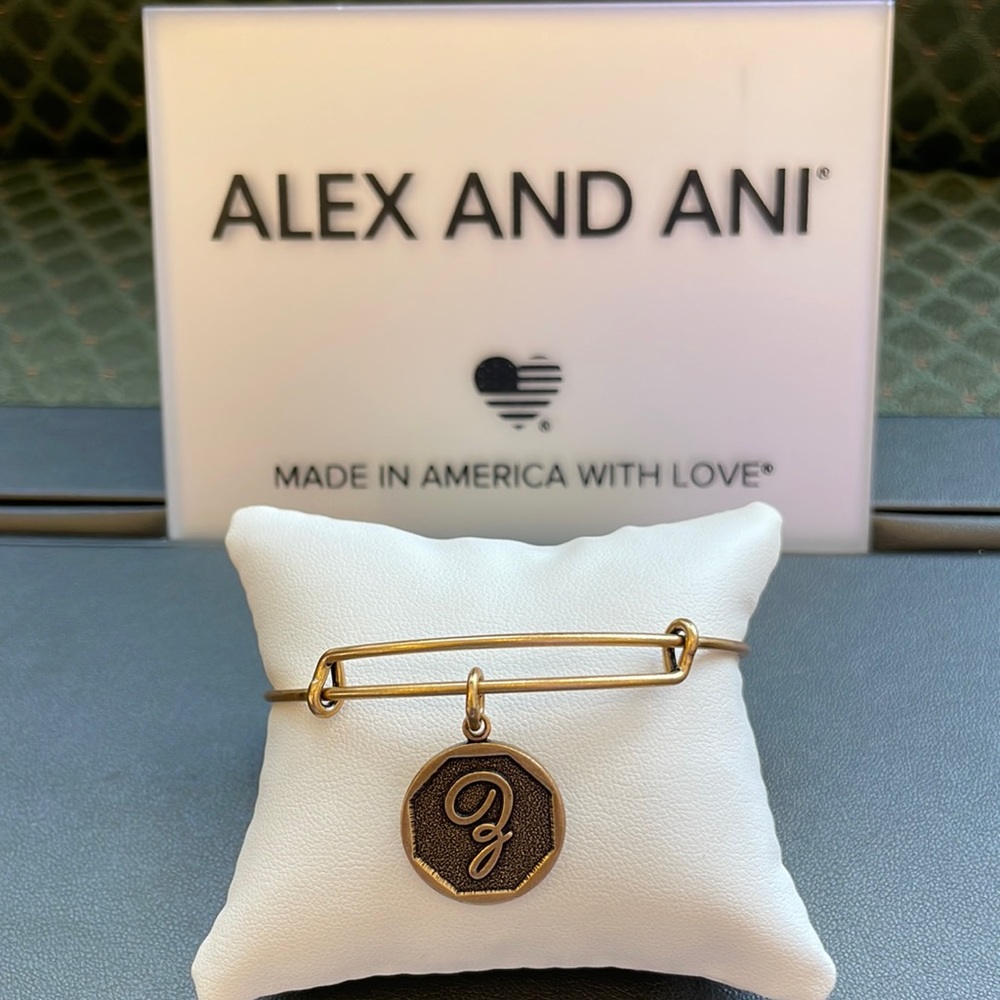 NWT Alex and Ani initial Z bracelet